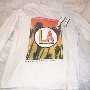 White long sleeve sweatshirt